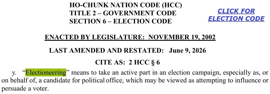 Election Board Violates Their Law